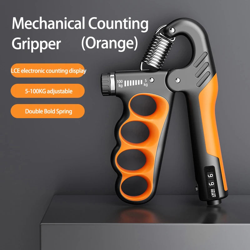 Adjustable Hand Grip Strengthener with Counter