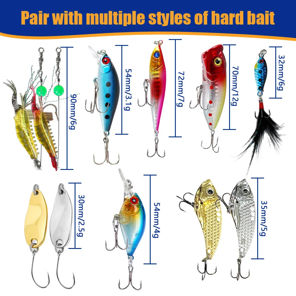 Fishing Tackle Set Advent Calendar 24 Days Christmas Countdown Calendar Fishing Lures Box Christmas Gifts for Fishing Lover