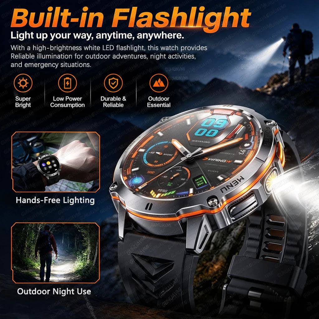 T-RX6 1.7″ AMOLED smartwatch with Bluetooth calls