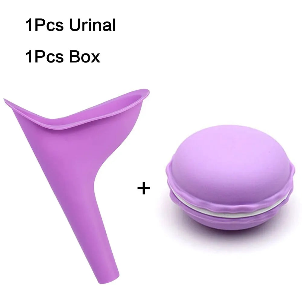Women Urinal Outdoor Travel Camping Urinal Funnel Portable Female Urinal Urination Device with Box
