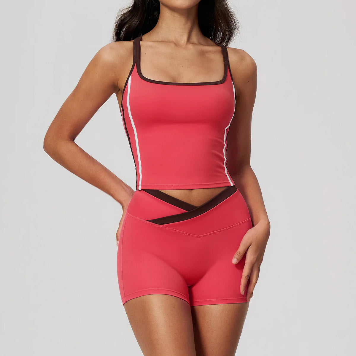 Ensemble yoga femme, 2 pièces, haut et legging