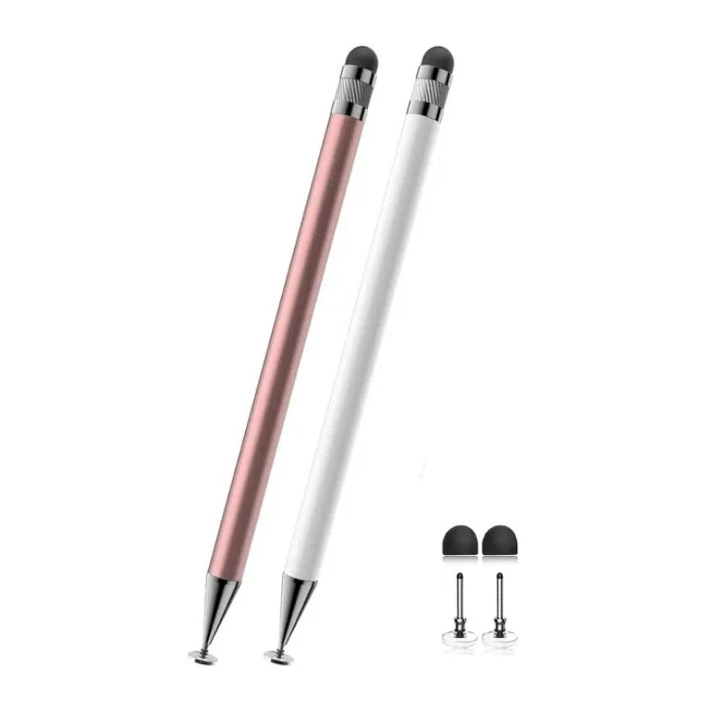 2-in-1 Stylus Pen High Sensitivity Disc Tip Rubber Tip Touch Pencil Suitable for Apple iPhone iPad Android Samsung Tablet Phone