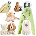 LED-Beleuchteter Krallenknipser und Feile für Hunde und Katzen mit Schere – komplettes Pflegeset für Hunde und Katzen