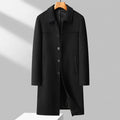 New Winter Men Formal Wear Business Wool Trench Coats British Cashmere Overcoats Quality Man Woolen Blends Long Jackets Size 4XL