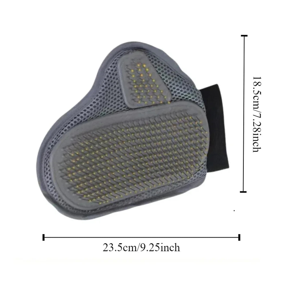 Pet Grooming Glove Hair Removal Brush for Cats and Dogs, Gentle and Efficient Deshedding Comb for Bathing and Massage