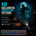 Luz nocturna ambiental de proyección con 10 patrones temáticos de Halloween