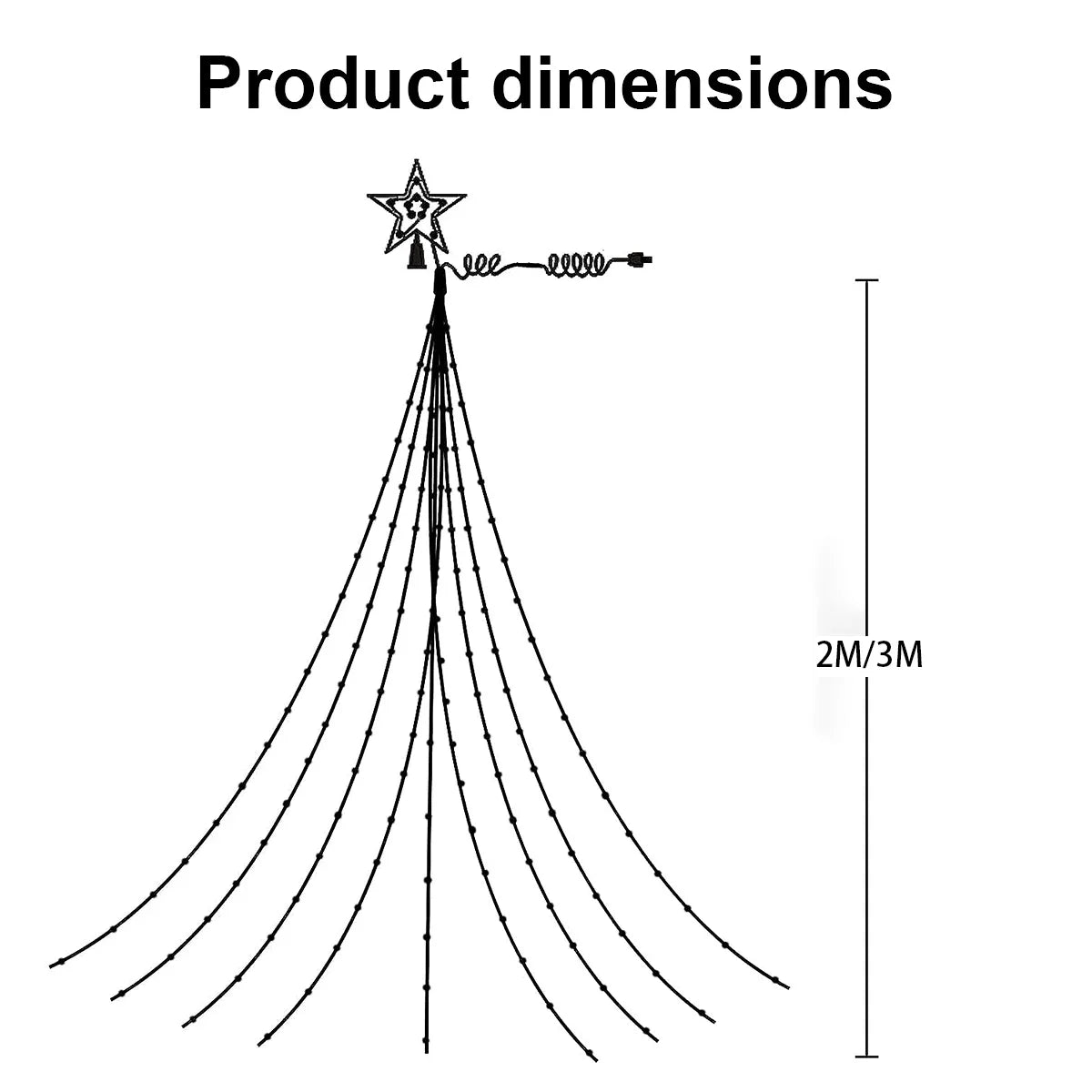 Christmas Trees New Year's Eve Decorations Christmas Decoration 2025 Garden Ambience  Lights  Christmas Star String Lights