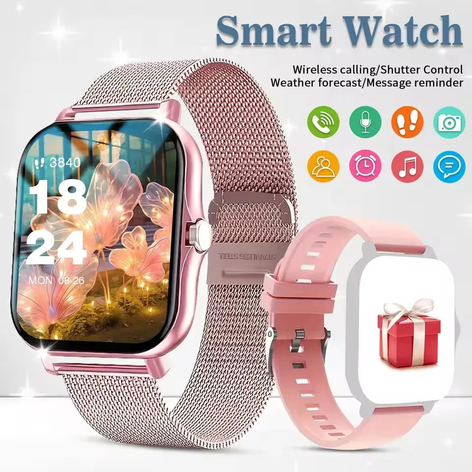 2026 New Bluetooth Call Smart Watch Information Push Men Women Health Monitoring Watch Pedometer Smartwatch For Android IOS HT30