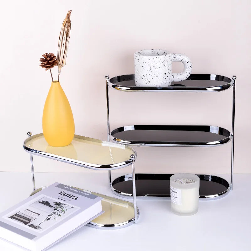 Moderne Aufbewahrungshalter Organizer Make-up-Regale Wohnzimmer Dekoration Präsentationsständer Schreibtisch-Organisationsregal Ästhetisches Zubehör