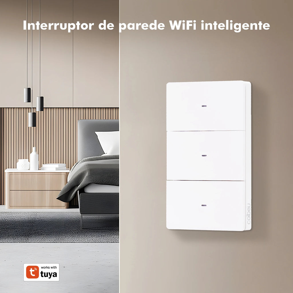 Tuya, N + L avec neutre, interrupteur intelligent Wi-Fi, commande, interrupteur, interrupteur intelligent Wi-Fi, interrupteur Tuya, en provenance du Brésil