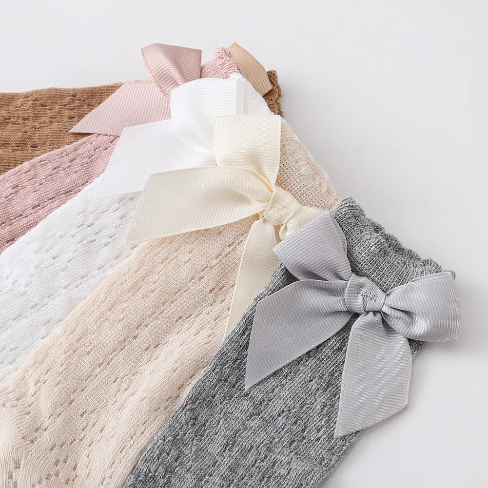 Baby girl set with openwork socks and headband