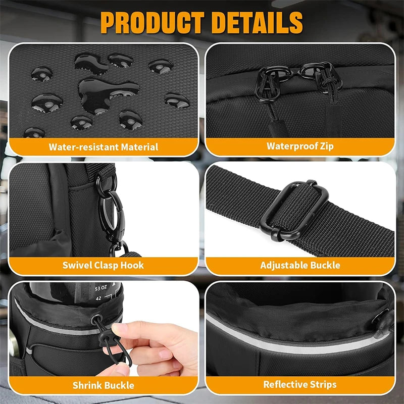 Magnetic Crossbody Water Bottle Holder for Fitness and Running