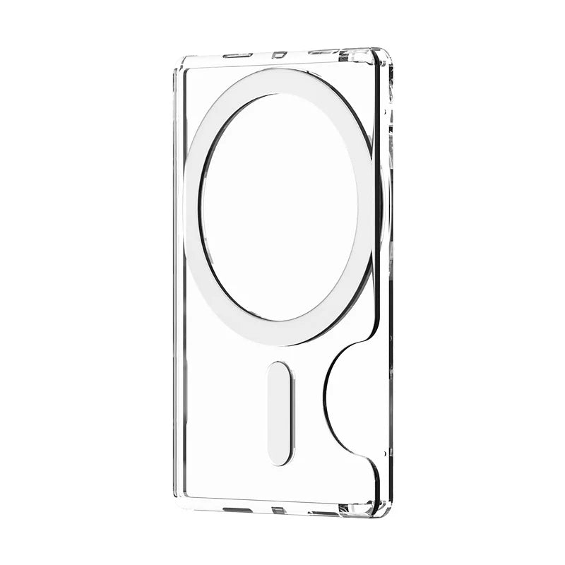 2026 Magnetic Clear PC Wallet Card Holder for iPhone 18 17 16 15 14 13 12 Pro Max Plus Mini Magsafe Case Cover Accessories