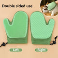 Gant de toilettage efficace pour animaux, éliminateur de poils pour chat et chien, outil de massage doux, brosse double face, sans stress, facile à laver à la main