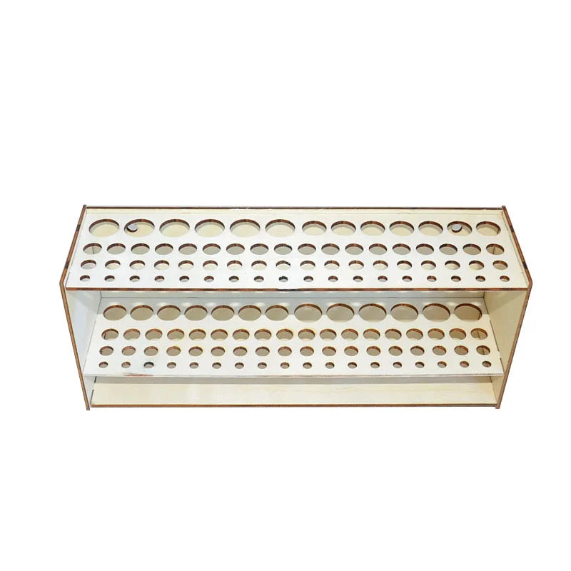 Wooden Artist Brush and Pencil Holder, 67 Slots