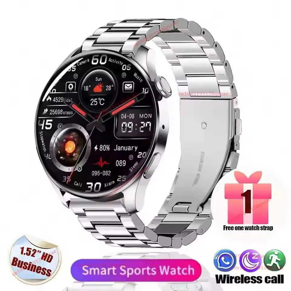 Smart Watch For Men Women ECG Heart Rate Blood Pressure SpO2 Monitor Sleep GPS FitnessTracker Sport Waterproof Smartwatch HT22 ﻿