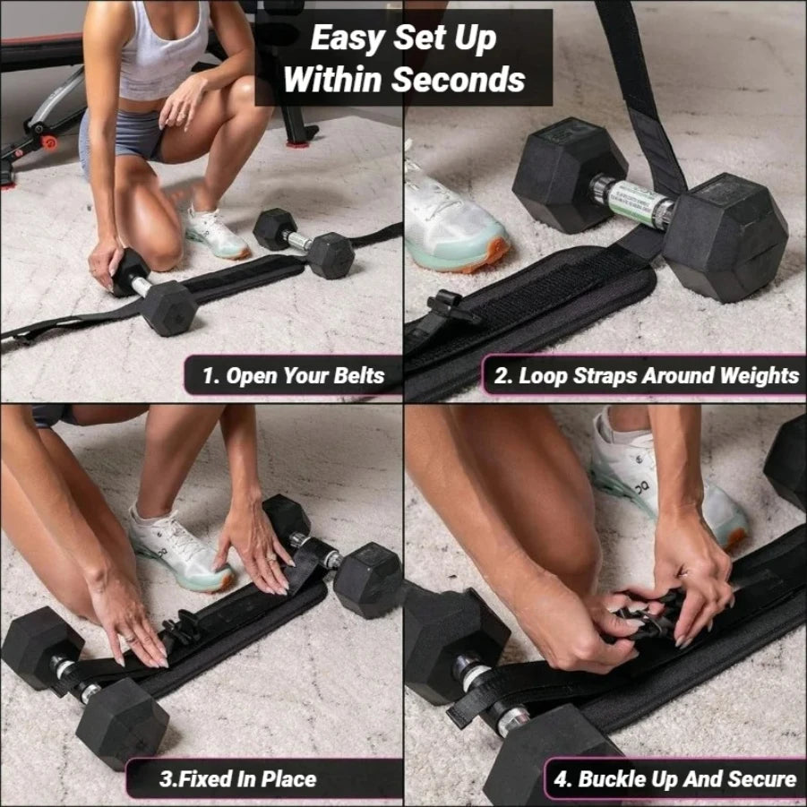 Cintura per esercizi hip thrust con pesi