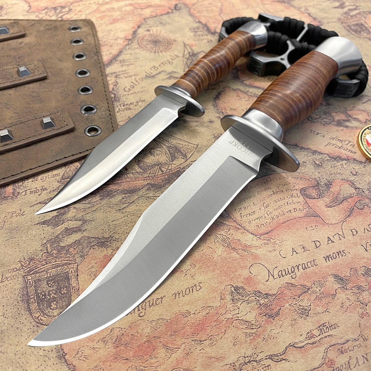 Couteau de chasse tactique d'extérieur, un couteau de poche pour le camping, la survie en milieu sauvage et le port quotidien.