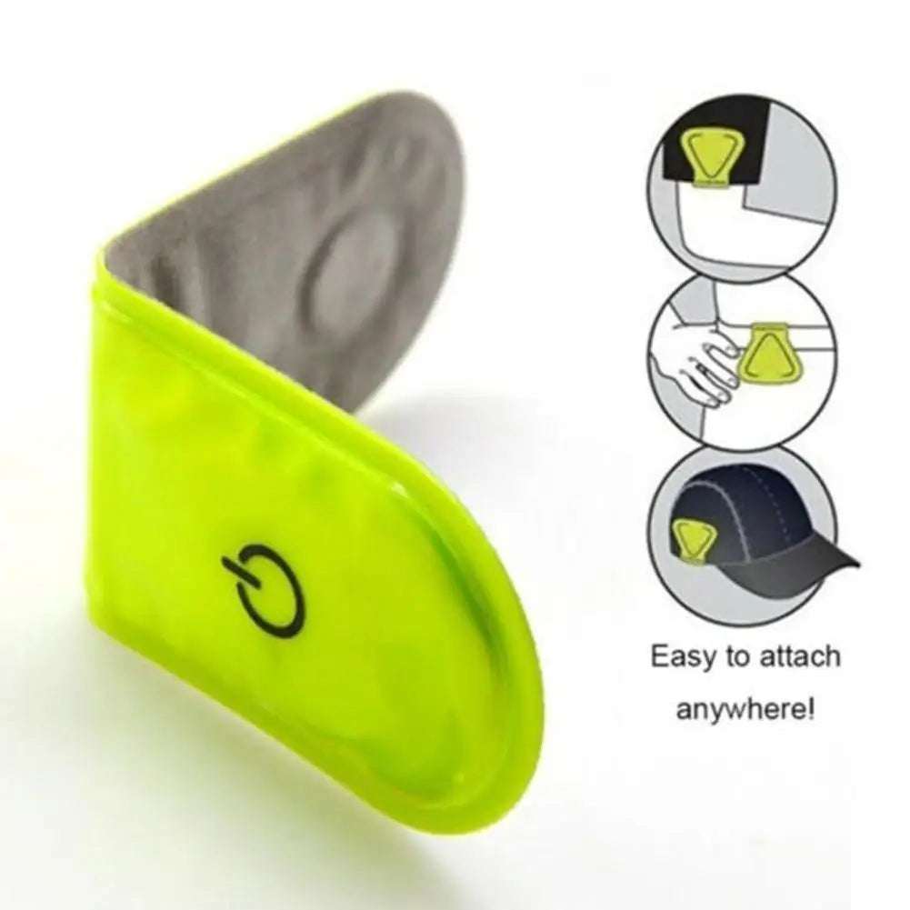 Outdoor Sports LED Safety Light Reflective Magnetic Clip On Strobe Reflector Warning Clip Night Running Shoes Collar Lamp Access