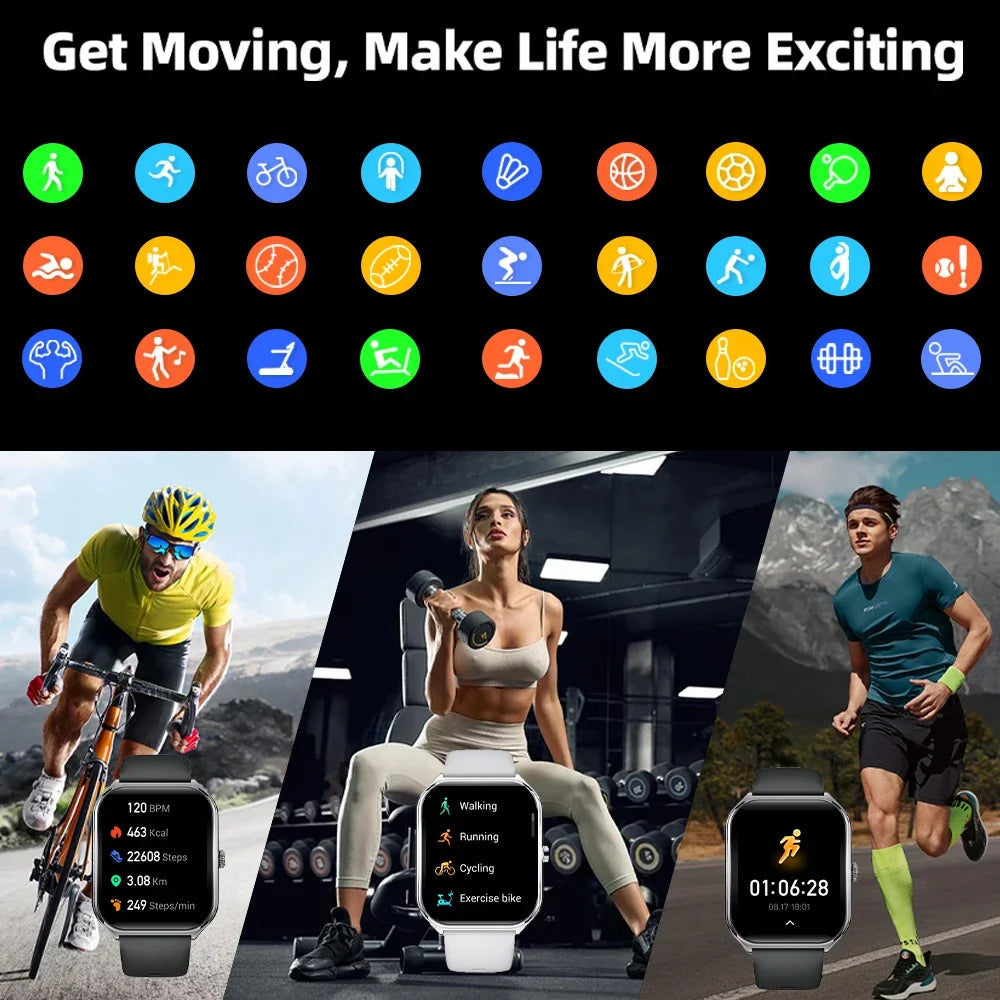 paazomu MT61 1.96″ AMOLED smartwatch with Bluetooth calls