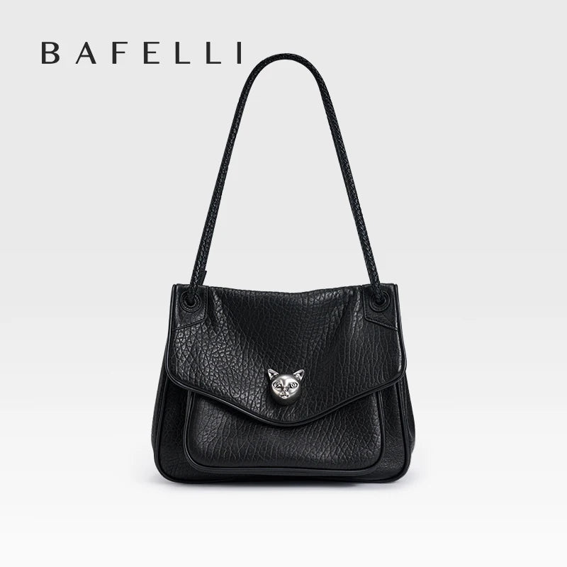 BAFELLI Trendy Chained Tote Bag for Women, Soft Leather Crossbody & Shoulder Bag, 2026 New Fashion Chic Luxury Handbag
