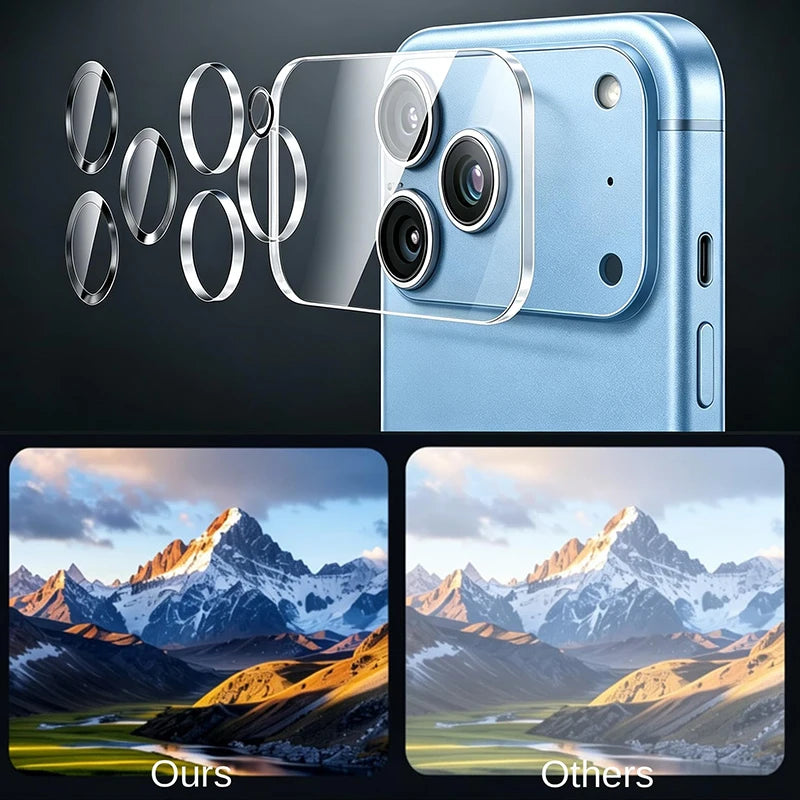 3PCS Back Camera Lens Film for Apple iPhone 18 Pro Max Camera Protectors Transparent Tempered Glass Lens Cover