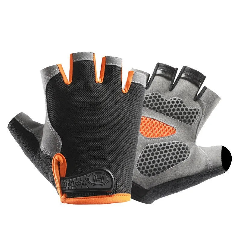 Fingerless Training Gloves for Gym, Weightlifting and Cycling