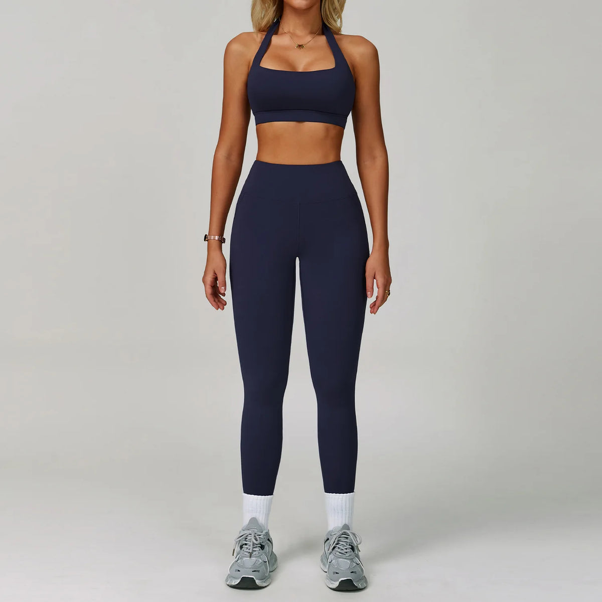 Conjunto de yoga de mujer, 2 piezas, top y leggings