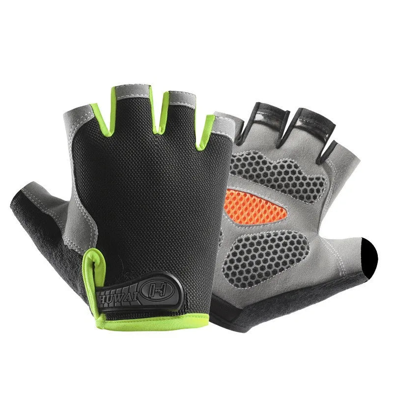Fingerless Training Gloves for Gym, Weightlifting and Cycling
