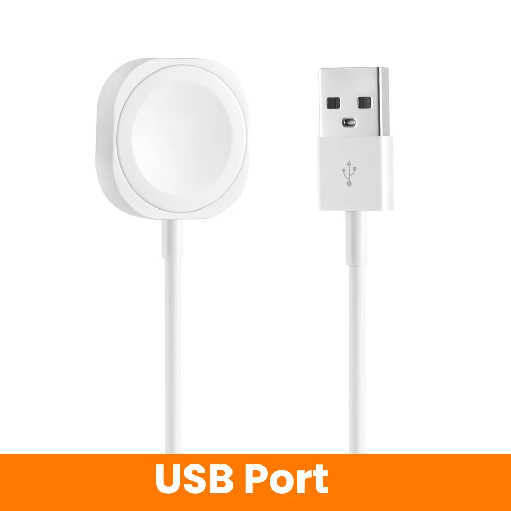1M Watch Charger Cable For Apple Watch 11 10 9 8 7 6 5 4 3 2 Series SE Ultra Edition USB/Type-C iWatch Magnetic Wireless Charger