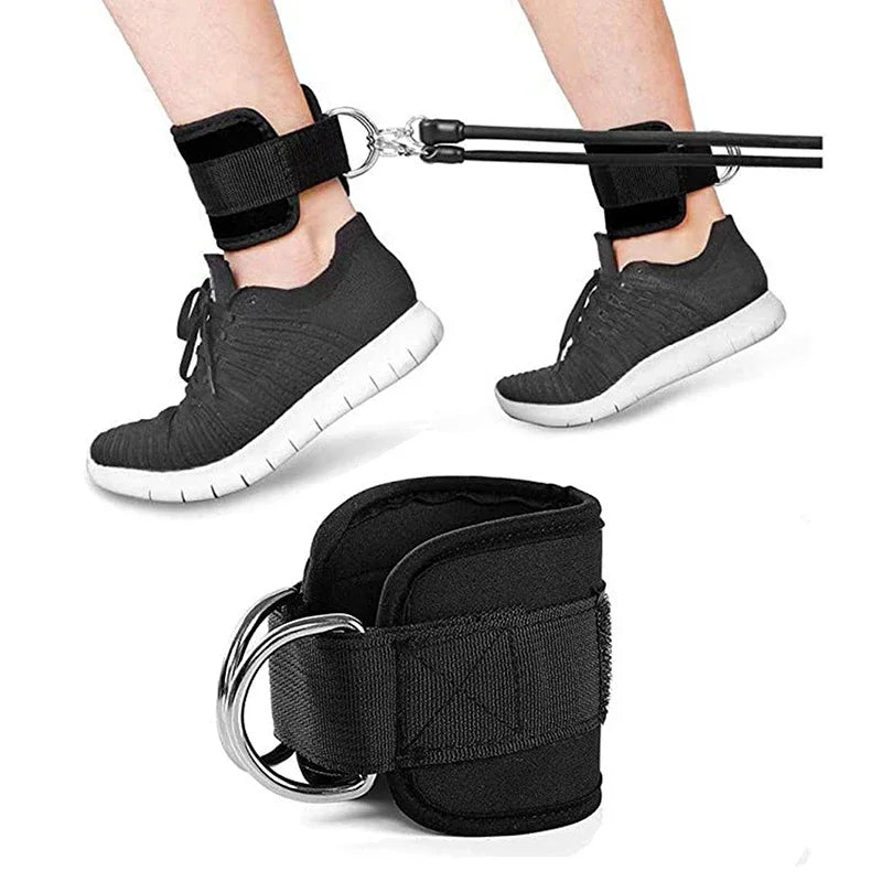Adjustable Ankle Cuffs with Double D-Rings for Cable Training