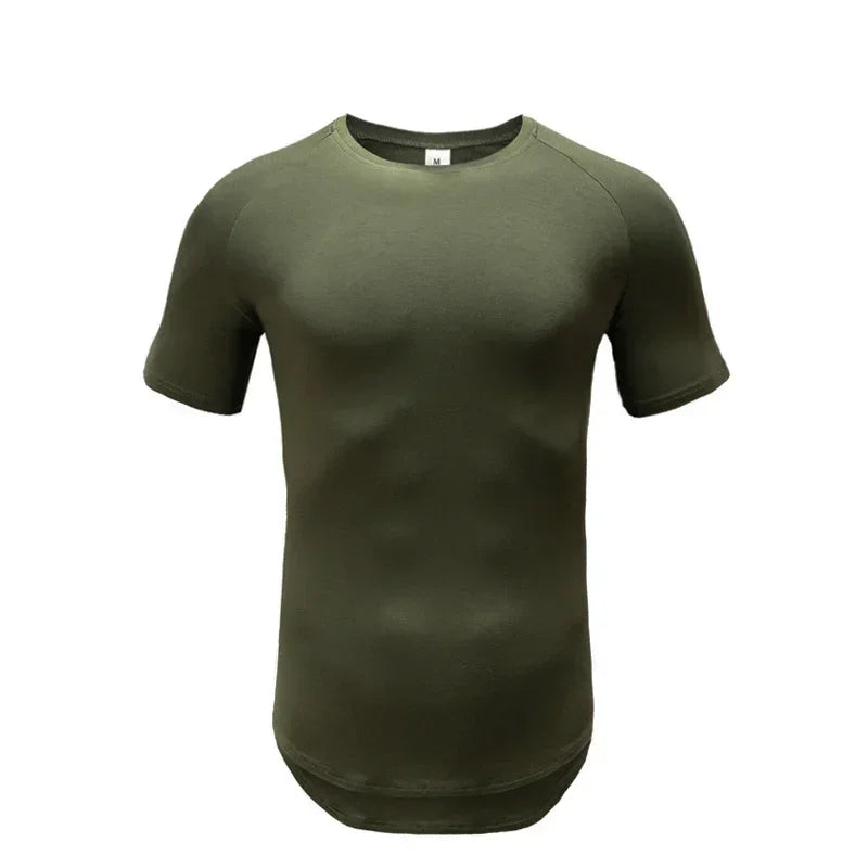 T-shirt uomo in cotone a tinta unita