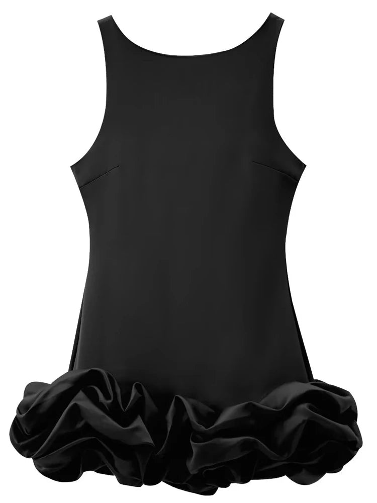Ärmelloses Damen-Minikleid mit offenem Rücken