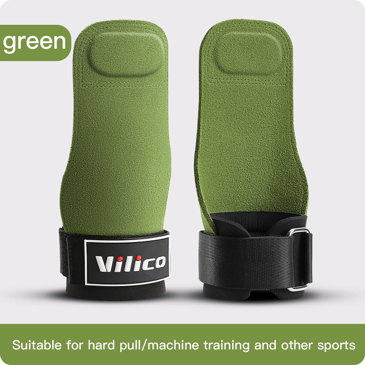 Cowhide Leather Gym Grips for Lifting and Pull-Ups