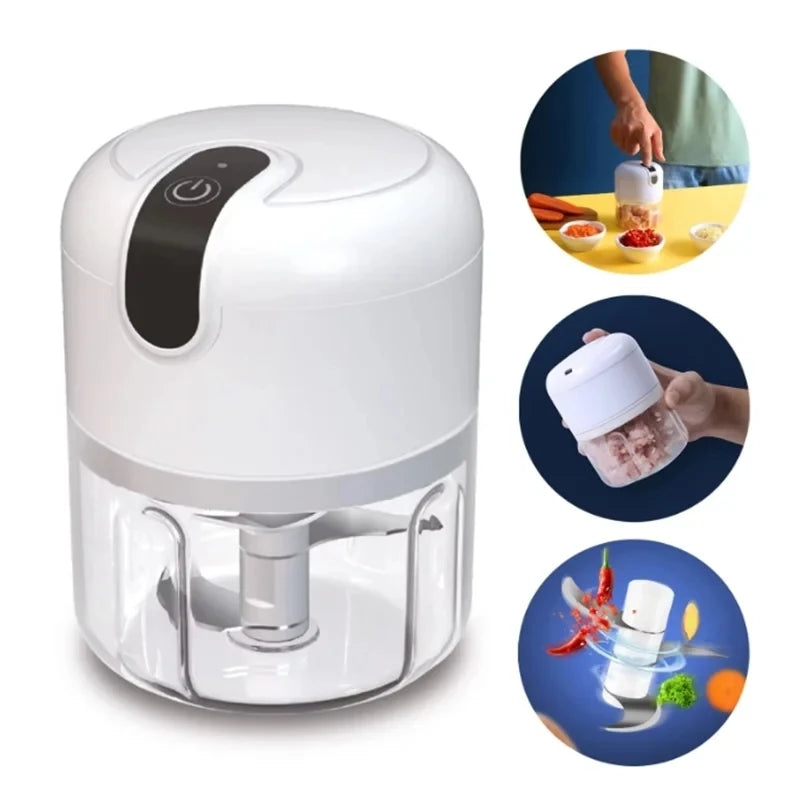 Hachoir à ail multifonction, coupe-légumes, broyeur électrique portable pour le Brésil