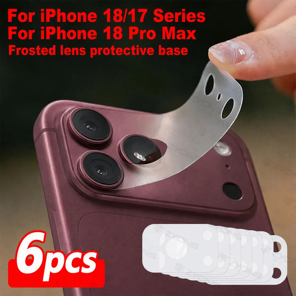 6pcs  Matte Lens Base Protector for Iphone 18 Pro Max/18 Pro/Duo Anti-Scratch/Anti-Fingerprint,Sleek&Durable Camera Shield