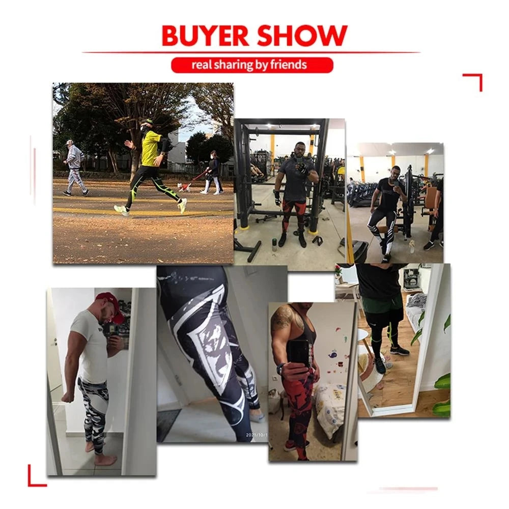 Leggings sportivi da uomo per corsa e allenamento