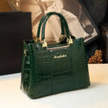 2026 New Fashionable Crocodile Pattern Elegant Middle-Aged Women's Bag Light Luxury Brand Handbag