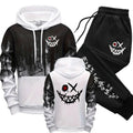 Conjunto de ropa deportiva urbana 2025 para hombre: sudadera con capucha y pantalón jogger, ideal para otoño e invierno y para el día a día casual.