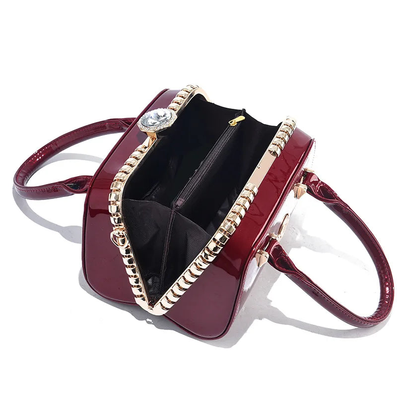 Exquisite Bright Leather Luxury Women Bags Elegant Female Shoulder Crossbody Bags High Quality Female Messenger Tote Sac