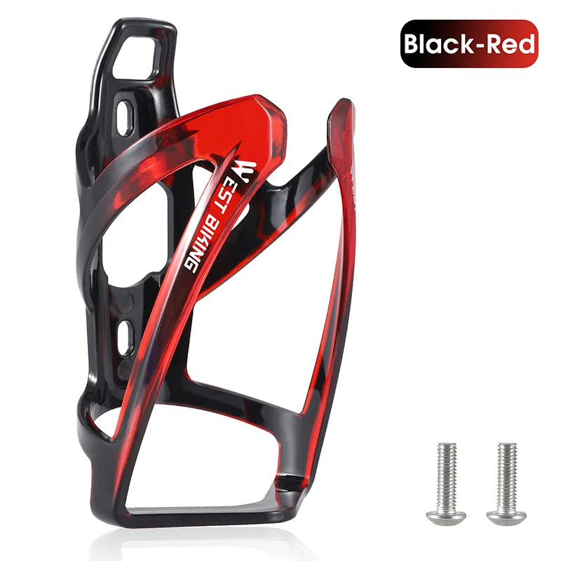 Porta-botellas para bicicleta WEST BIKING, soporte para botella de ciclismo con degradado colorido, soporte ultraligero para botella de agua para bicicleta de carretera y MTB