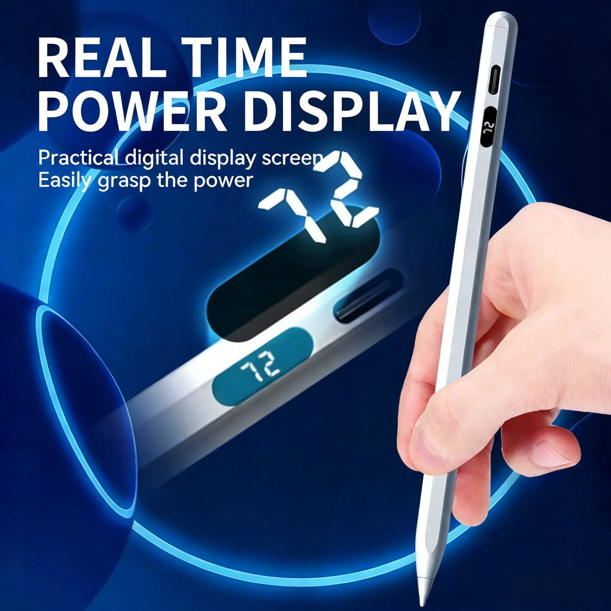 Stylus Pen for Apple Pencil LED Power Indicators Palm Rejection Touch Pencil for IPad From 2018 to 2025 Years