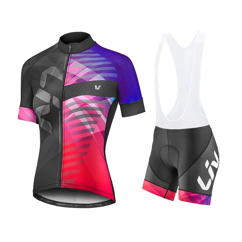 Conjunto de ropa de ciclismo Liv 2023 nuevo para mujer, camiseta de ciclismo, traje de ropa para bicicleta, versión Liv Team, traje de competición, ropa de ciclismo femenina