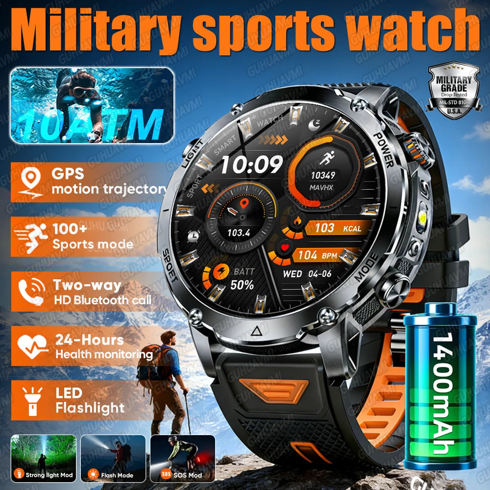 Smartwatch outdoor AMOLED da 1,7″ con chiamate Bluetooth