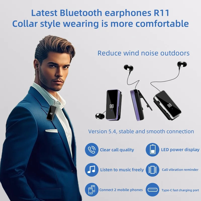 Auricolare Bluetooth R11 con microfono