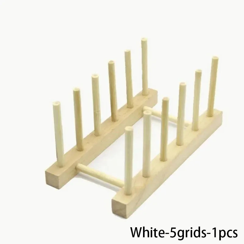 Organizador de almacenamiento para cocina, multifuncional, con escurridor de vajilla, de madera, accesorios de cocina