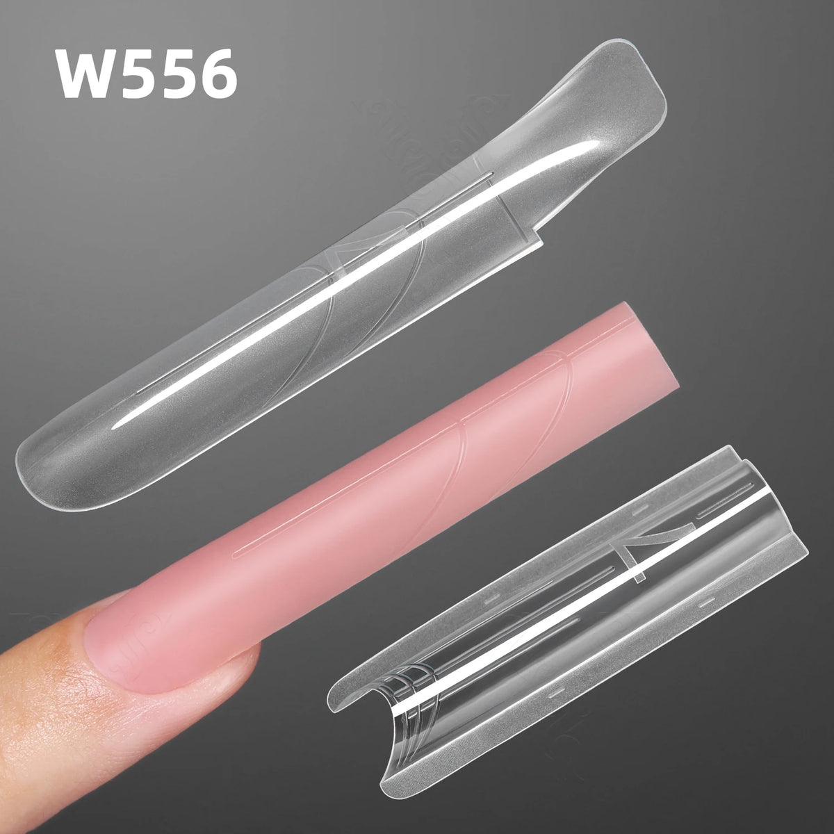 YOKEFELLOW & MR NAIL Sandwich-Nagelschablonen, 15 Größen, 240 Stück, ovale Dual-Form für die Modellage, keine Papierschablonen erforderlich, für einfache Nagelverlängerungen