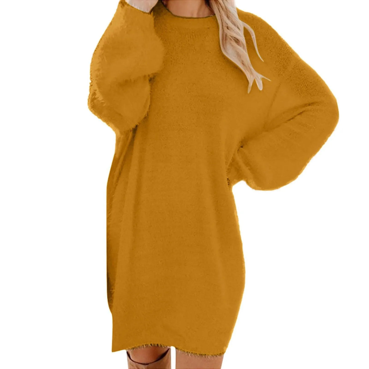 Abito maglione da donna a maniche lunghe