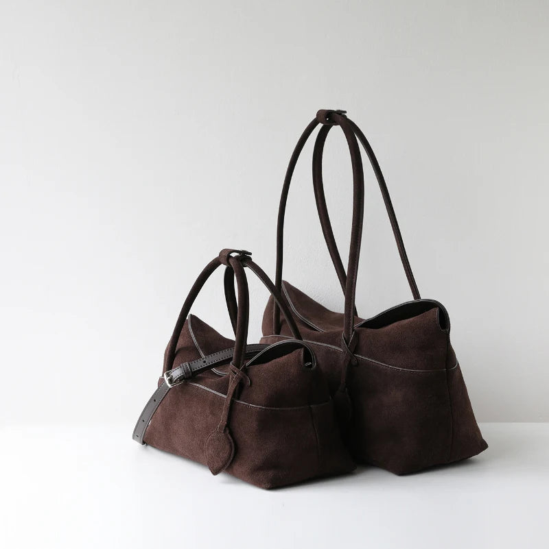 Vintage Suede Shoulder Bags Women Luxury Bags Designers Leather Fashion Rectangular Top handle Bags 2026 Autumn Winter