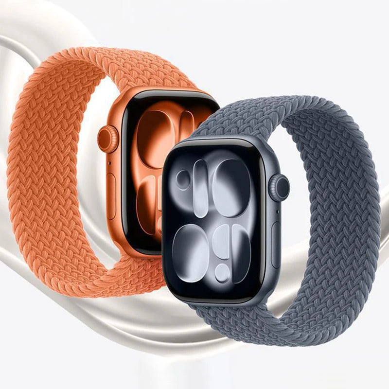 Braided Solo Loop Strap For Apple Watch 11 Bands 46mm 42mm 44mm 40mm 41mm 45mm 49mm Correa iWatch Series 10 9 8 SE 7 6 Ultra 3 2